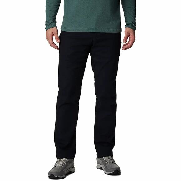 Columbia Mens 38x30 Black UPF 50 Flex ROC II Flannel Lined Pant Straight OS19-11 - Picture 1 of 9